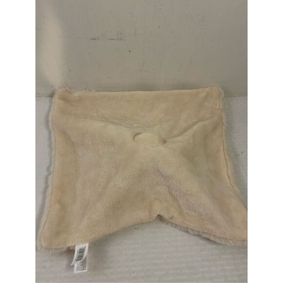 Linz baby soft blanket farm cow plush head rattle cream color 13"x16" replacemen - Picture 4 of 7